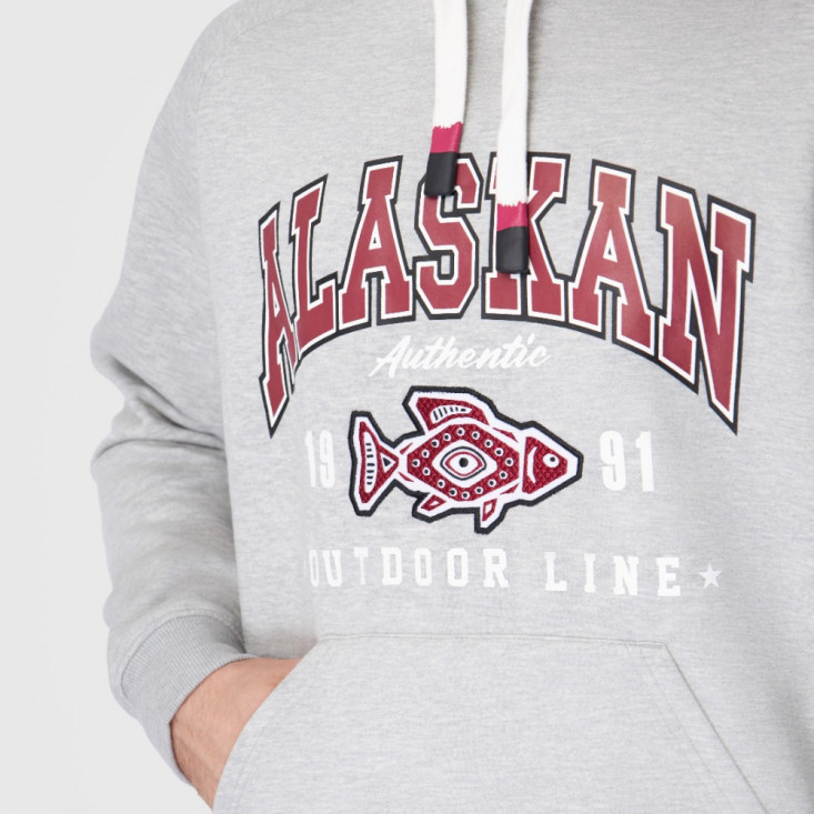 Толстовка Alaskan Promo Hoodie серый   M