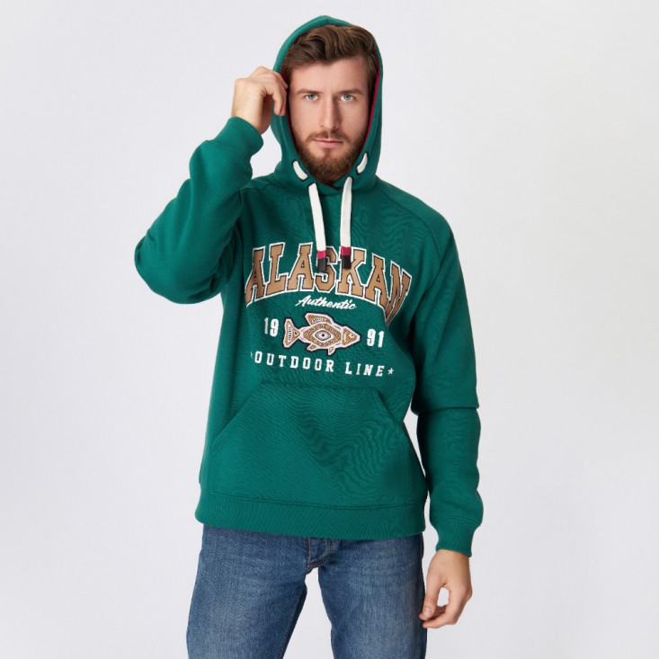 Толстовка Alaskan Promo Hoodie зеленый   S